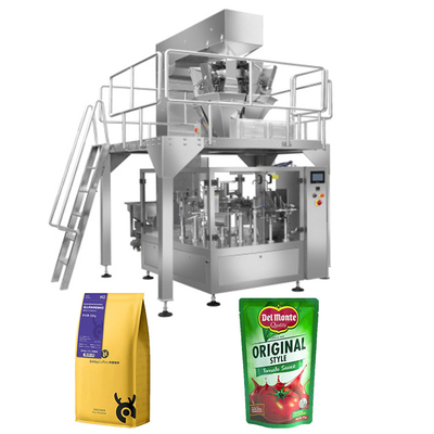 Las nueces completamente automáticas de los granos de café asaron la empaquetadora de la bolsa de los cacahuetes